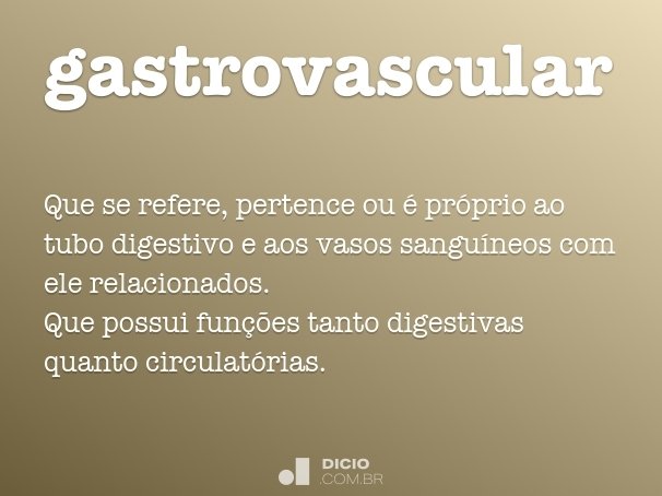 gastrovascular