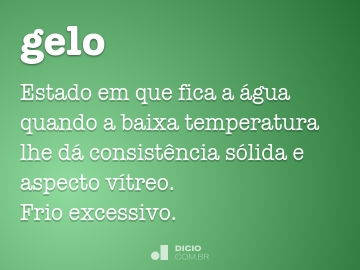 Gelmo - Dicio, Dicionário Online de Português