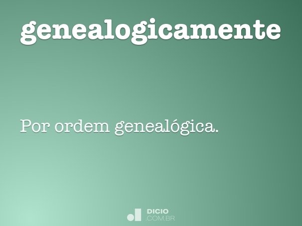 genealogicamente