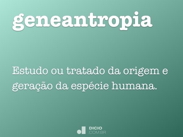 geneantropia