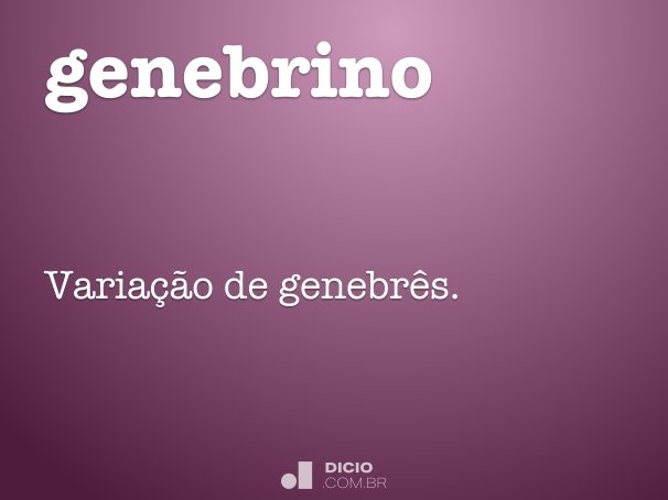 genebrino