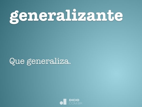 generalizante