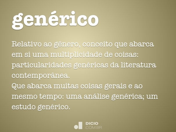 genérico