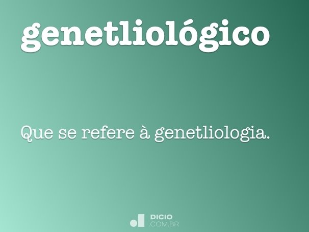 genetliológico
