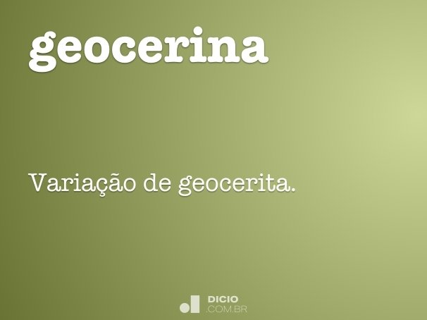 geocerina
