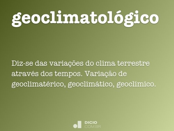 geoclimatológico