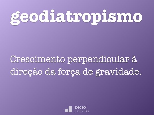 geodiatropismo