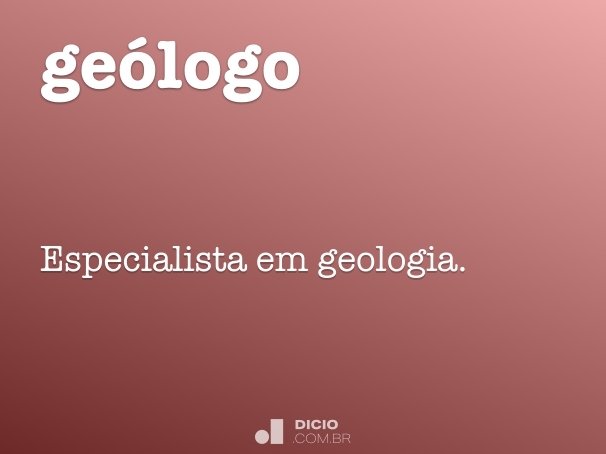 geólogo