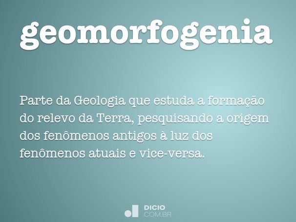 geomorfogenia