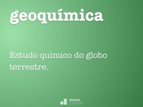 geoquímica