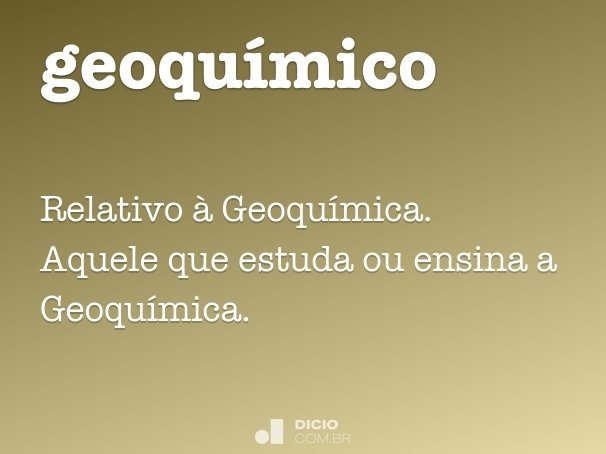 geoquímico