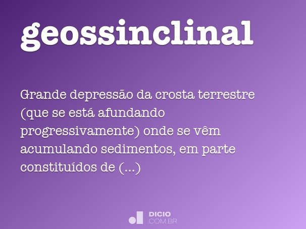 geossinclinal