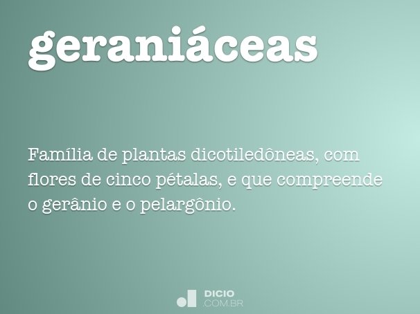 geraniáceas