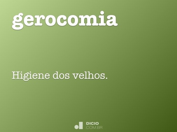 gerocomia