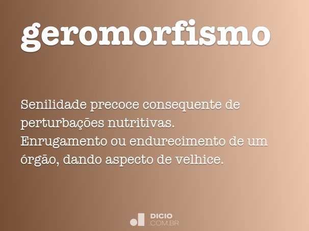 geromorfismo
