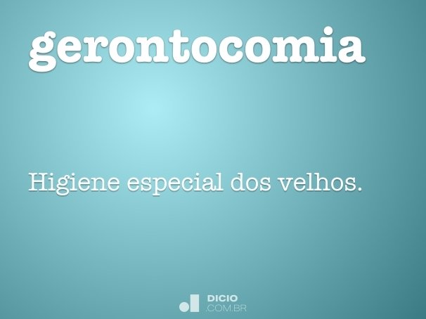gerontocomia