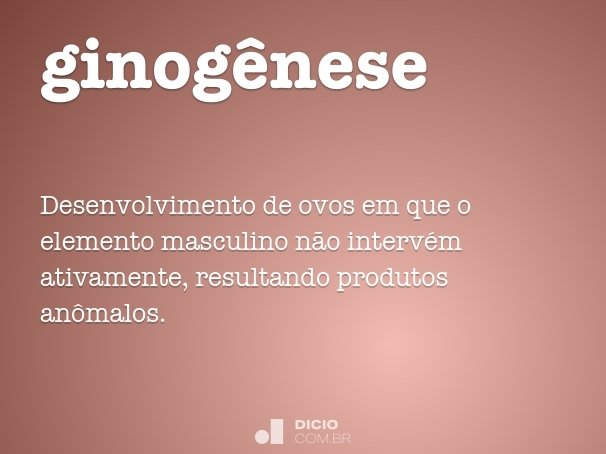 ginogênese