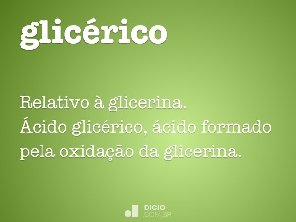 glicérico