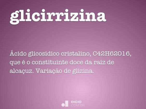 glicirrizina