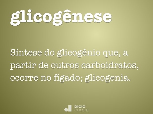 glicogênese