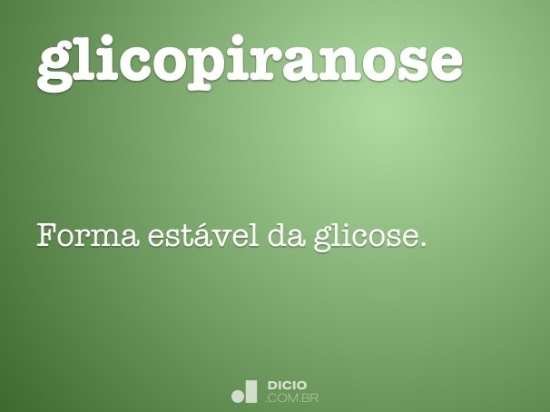 glicopiranose