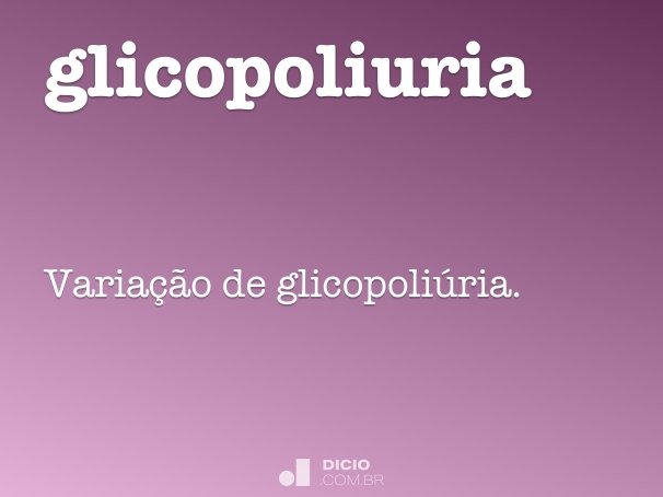 glicopoliuria