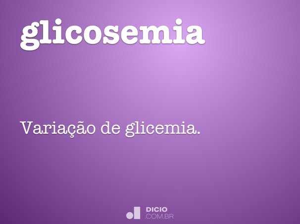 glicosemia