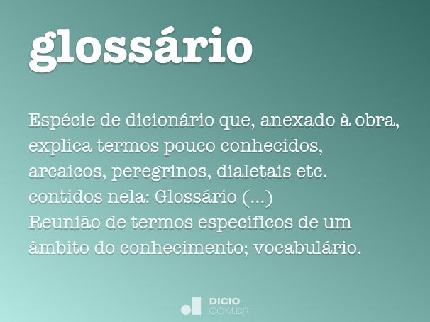 glossário