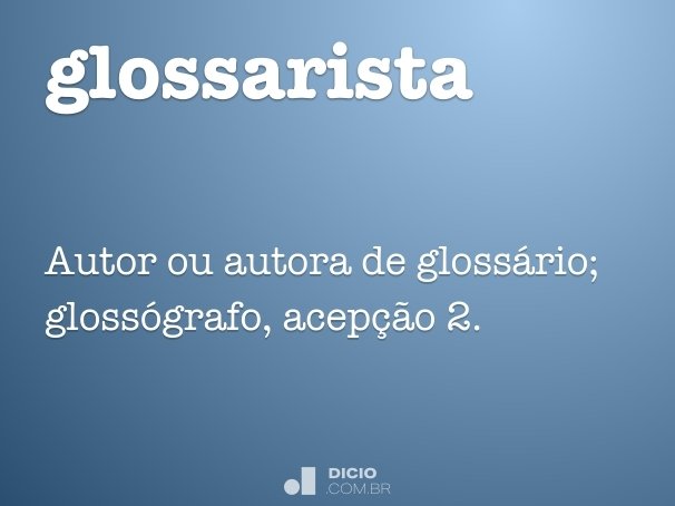 glossarista
