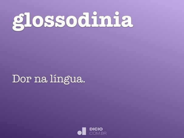 glossodinia