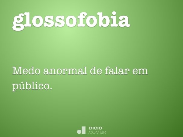 glossofobia