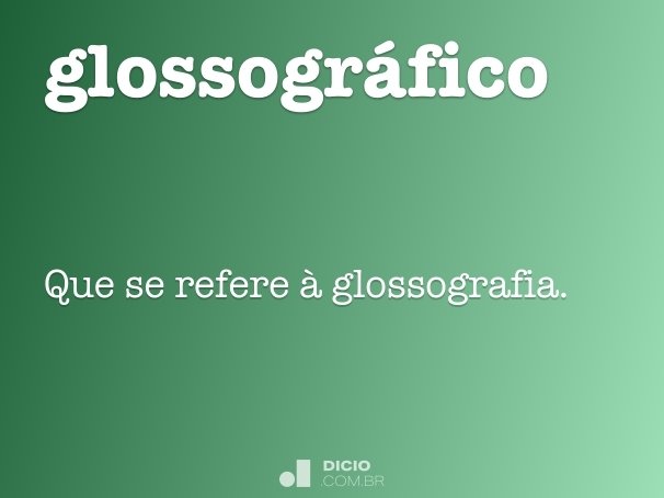 glossográfico