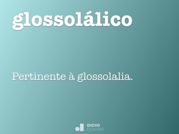 glossolálico