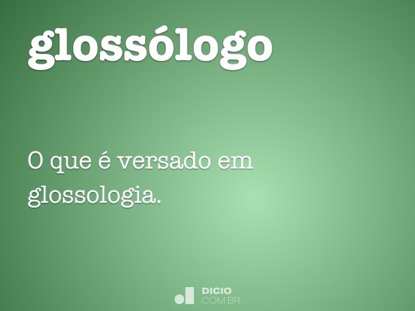glossólogo