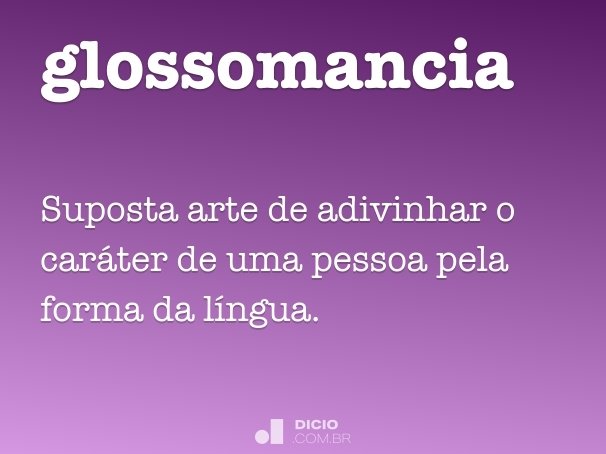 glossomancia