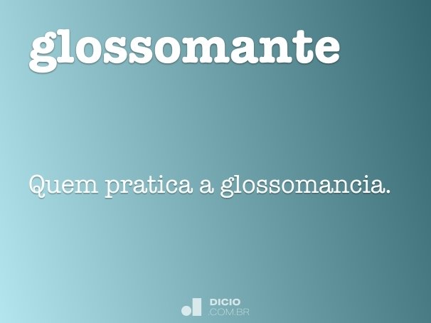 glossomante