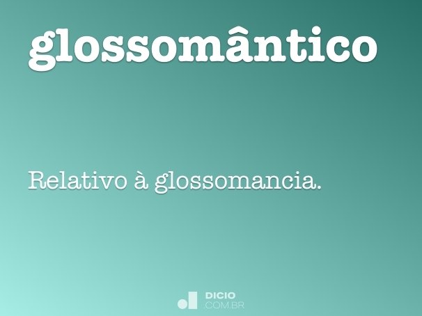 glossomântico
