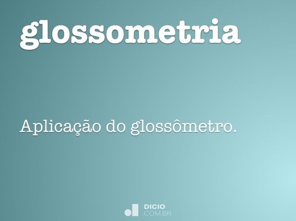 glossometria