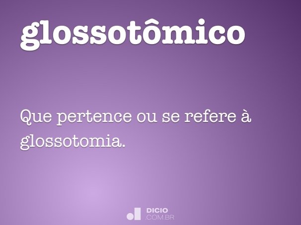 glossotômico