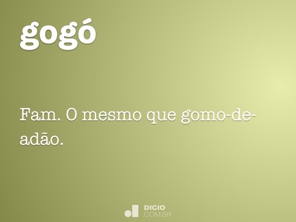 GO - Dicio, Dicionário Online de Português