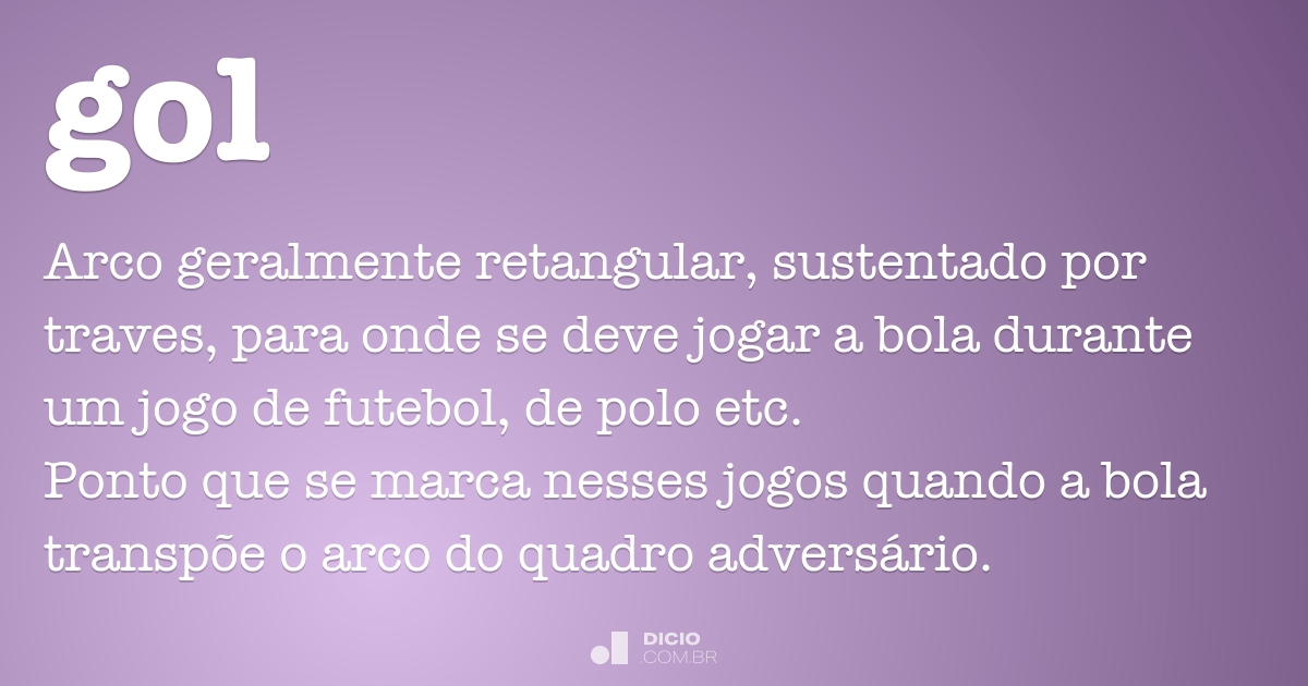 Gogó - Dicio, Dicionário Online de Português