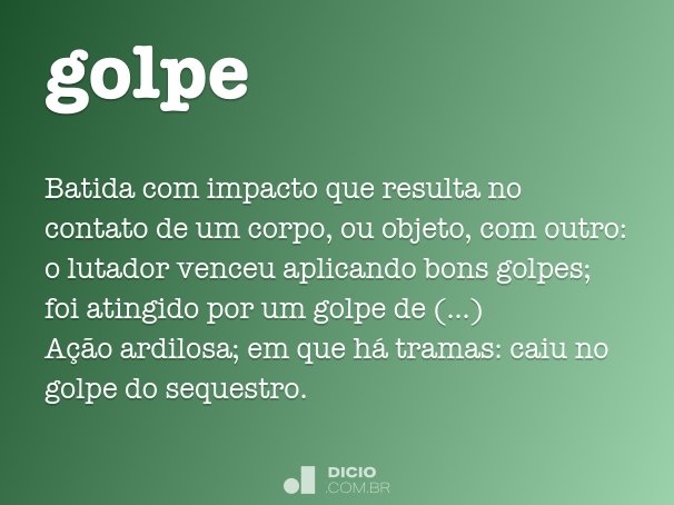 golpe  Tradução de golpe no Dicionário Infopédia de Português - Francês