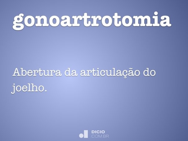 gonoartrotomia