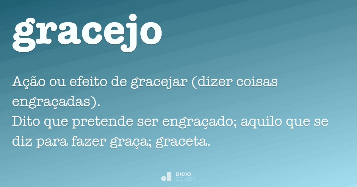 Graceta - Dicio, Dicionário Online de Português