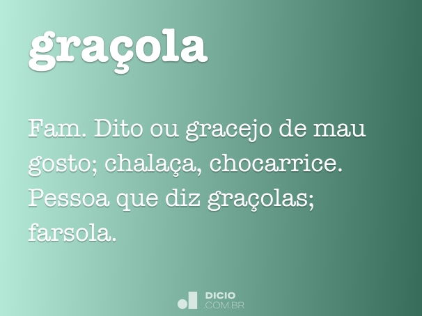 Gracejo - Dicio, Dicionário Online de Português