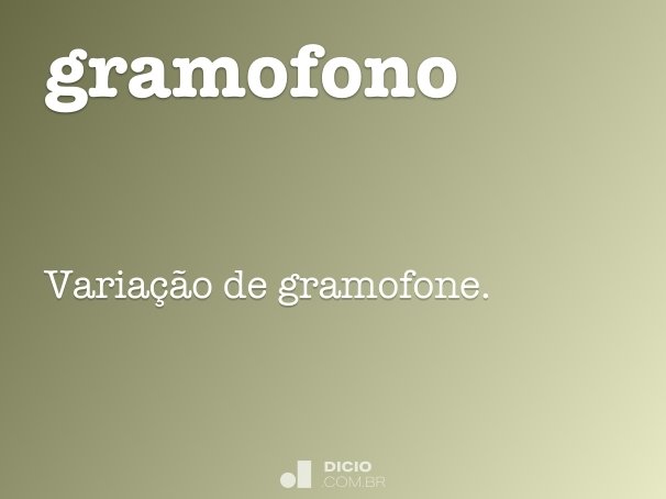 gramofono