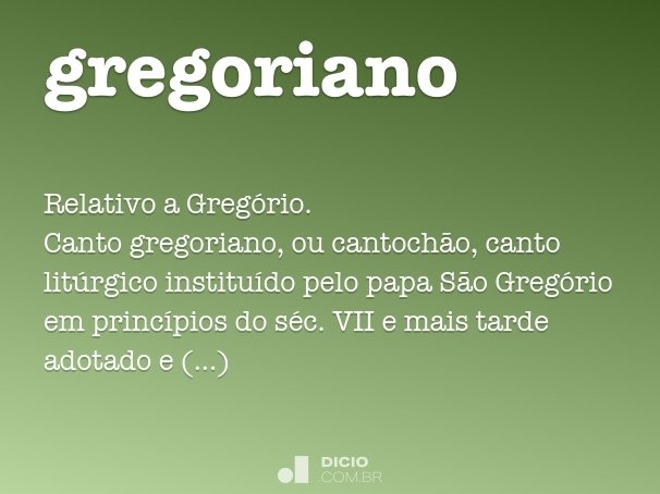 gregoriano