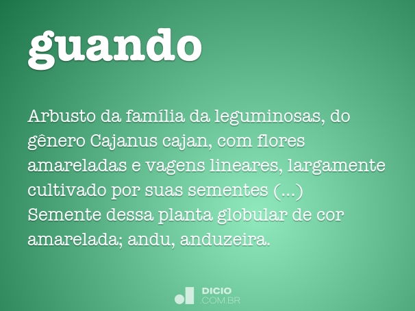 Guando - Dicio, Dicionário Online de Português