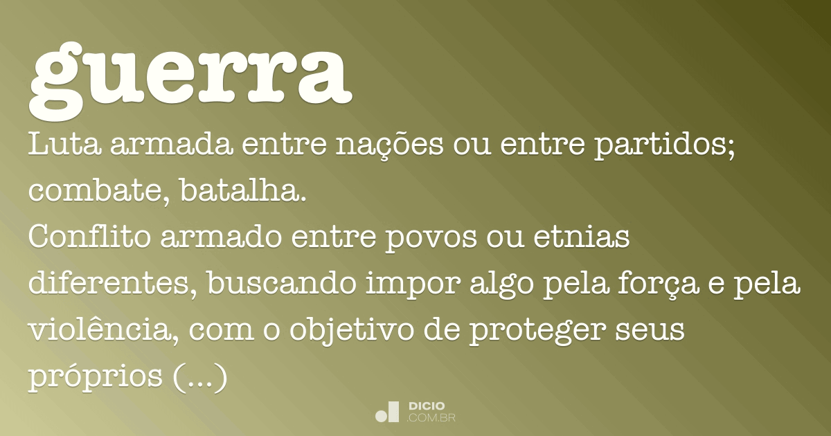 Guerra Dicio, Dicionário Online de Português