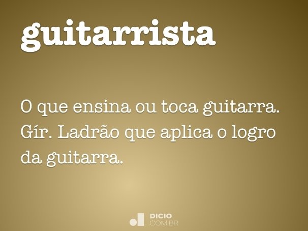 guitarrista